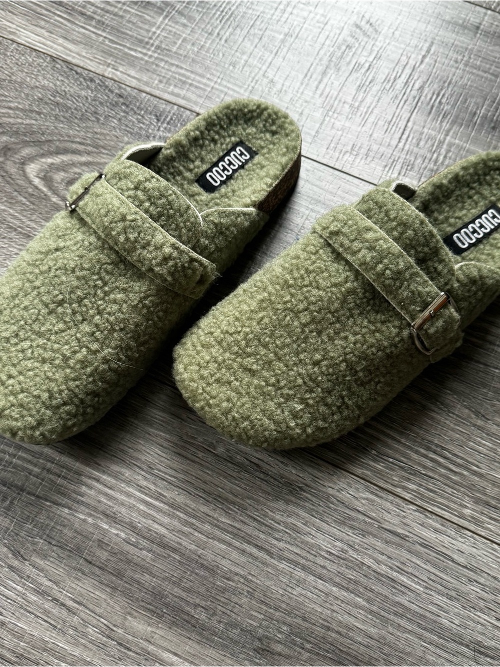 Slip-On Mules with Buckle